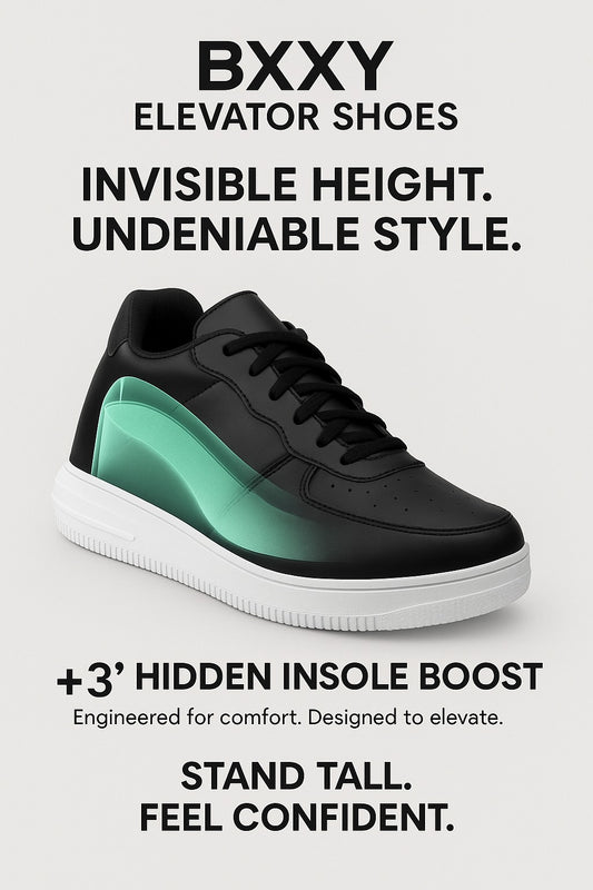 Men’s 3-Inch Height Increasing Casual Elevator Shoes