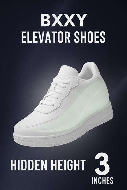 Men’s 3-Inch Height Increasing Casual Elevator Shoes
