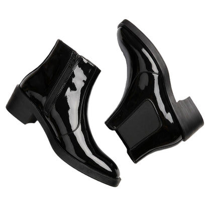 BXXY Mens Formal Faux Leather Zipper Ankle Boot for Partywear