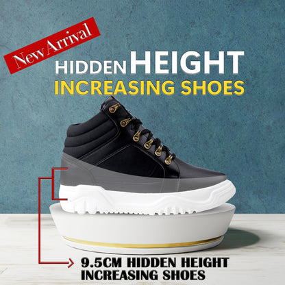 Bxxy Height Increasing Boots for Men with 3.74 Inches Lift
