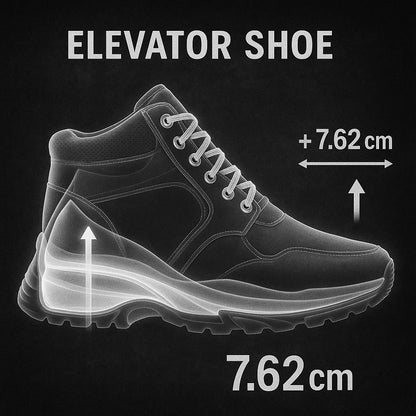 Men's 3 Inch Hidden Height Increasing Casual Outdoor Sneakers Boot