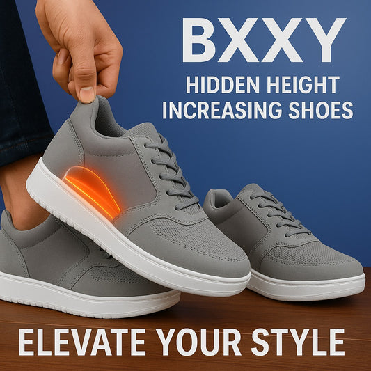 Men's 3-Inch Height Increase Sneakers with Hidden Heels