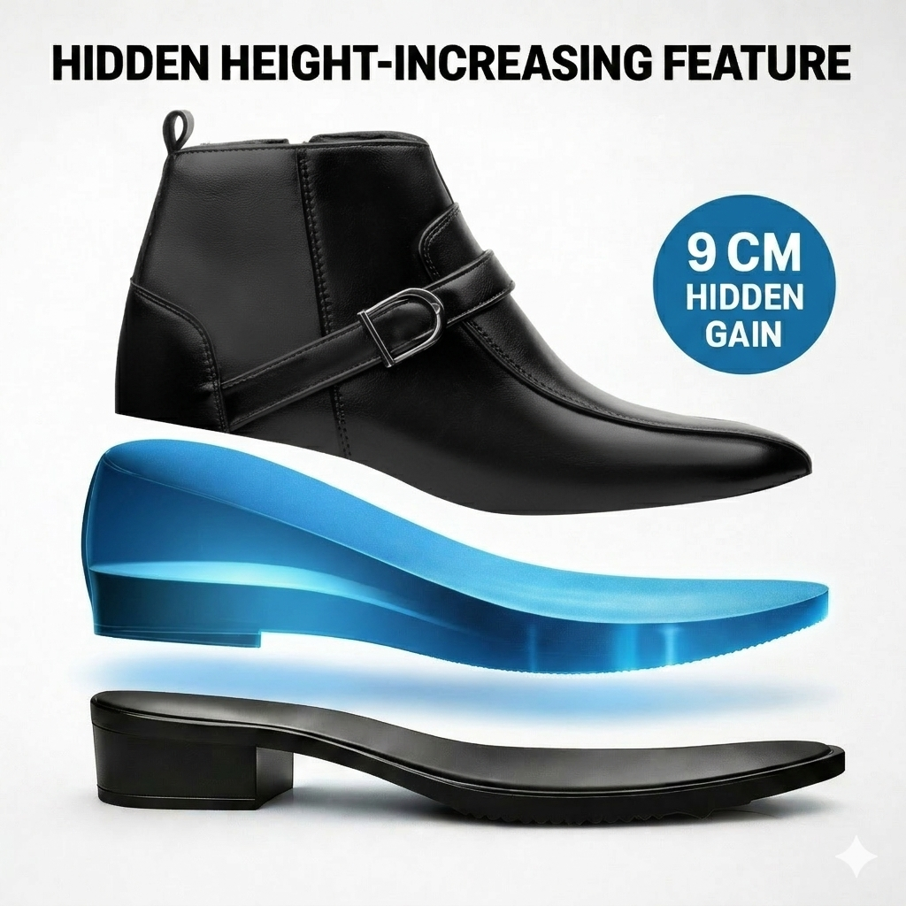 BXXY Elite Hidden Lift Boots Luxury Formal Collection