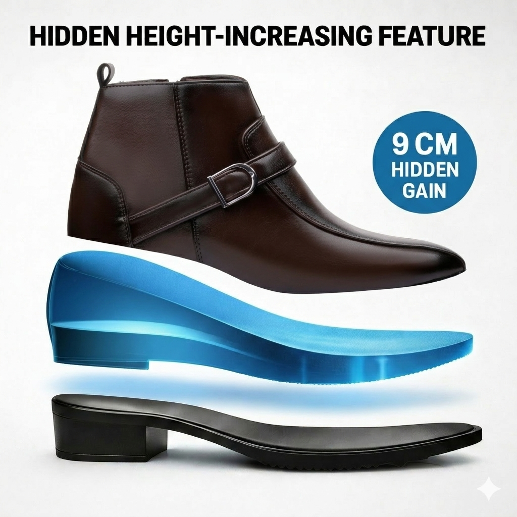 BXXY Elite Hidden Lift Boots Luxury Formal Collection