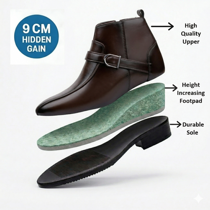 BXXY Elite Hidden Lift Boots Luxury Formal Collection