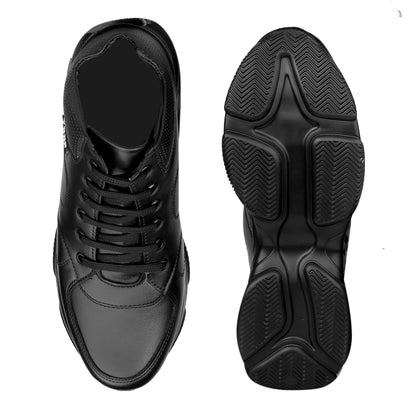 Lace-Up Boots Black -  3 Inches (7.62CM)