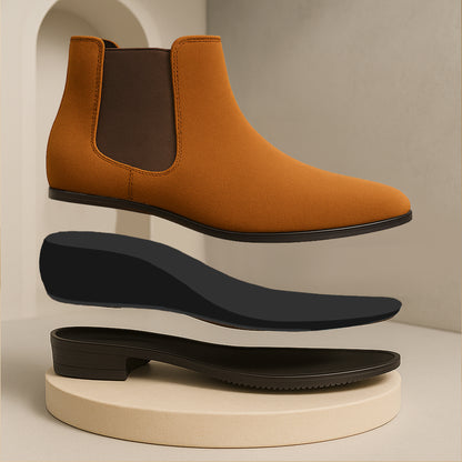 Men's 9CM Hidden Height Increasing Chelsea Boots