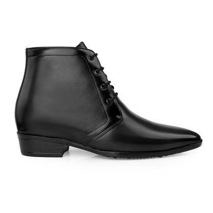 BXXY Men's 3.5 Inches Hidden Height Increasing Formal Lace-up Boot
