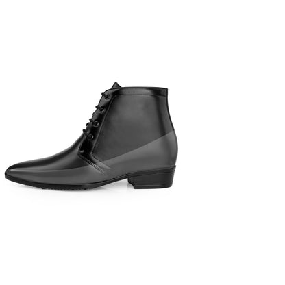 BXXY Men's 3.5 Inches Hidden Height Increasing Formal Lace-up Boot