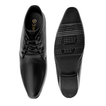 BXXY Men's 3.5 Inches Hidden Height Increasing Formal Lace-up Boot