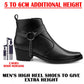 Stylish 2 Inches Heel Height Elevator Boots for Extra Confidence