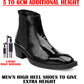 Men's Elevator Boots with 2 Inches Heel Height Boost