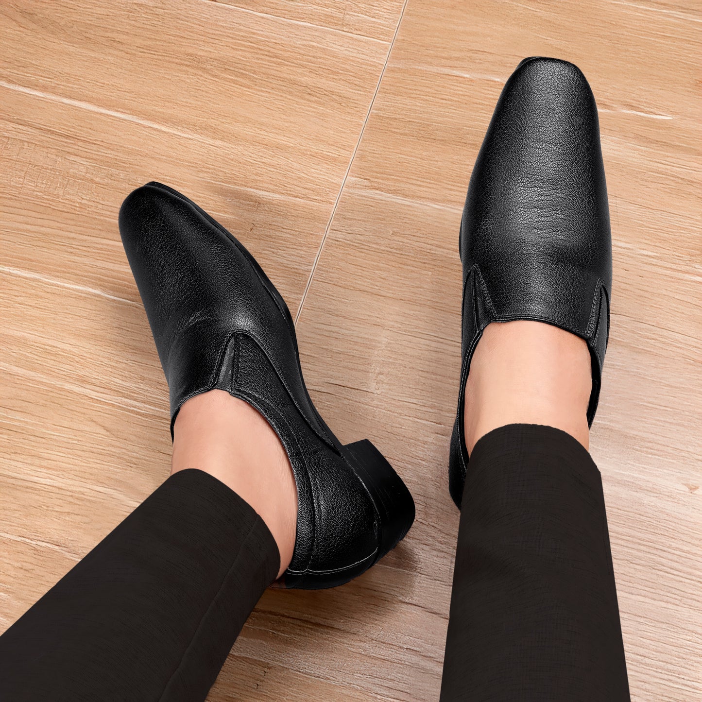 Bxxy's Height Increasing Elevator Slip-on Formal Shoes for Men