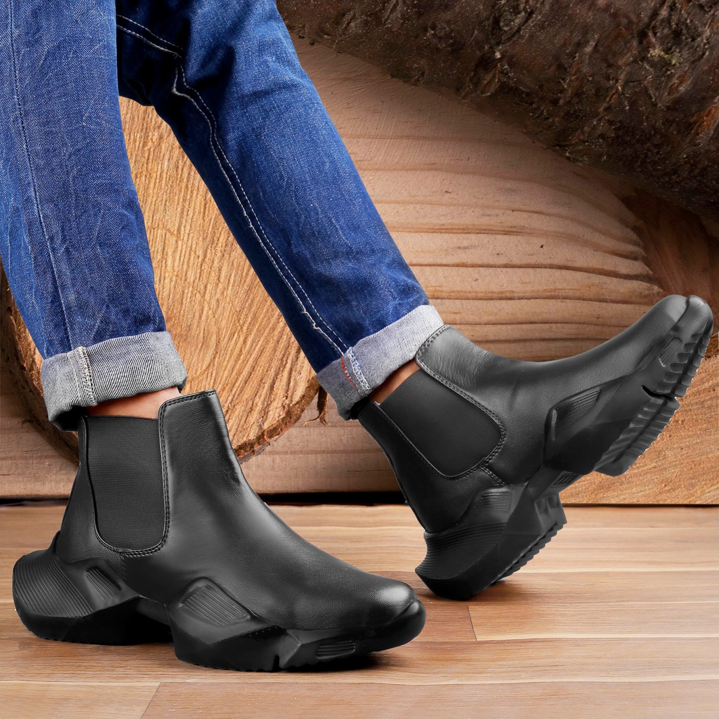 BXXY Faux Leather Material Latest Casual Chelsea Boot For Men