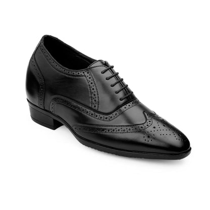 BXXY 3.5 Inches Height Increasing Formal Lace-up Brogue Shoes For Men