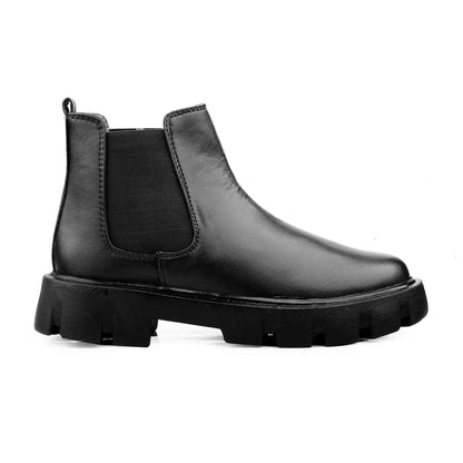 Bxxy's Faux Leather Slip-on Boots for Men