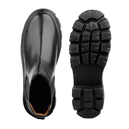 Bxxy's Faux Leather Slip-on Boots for Men