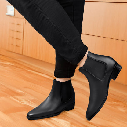 Height Boost Chelsea Boots for Men –3.5 Inch (9CM) Concealed Lift