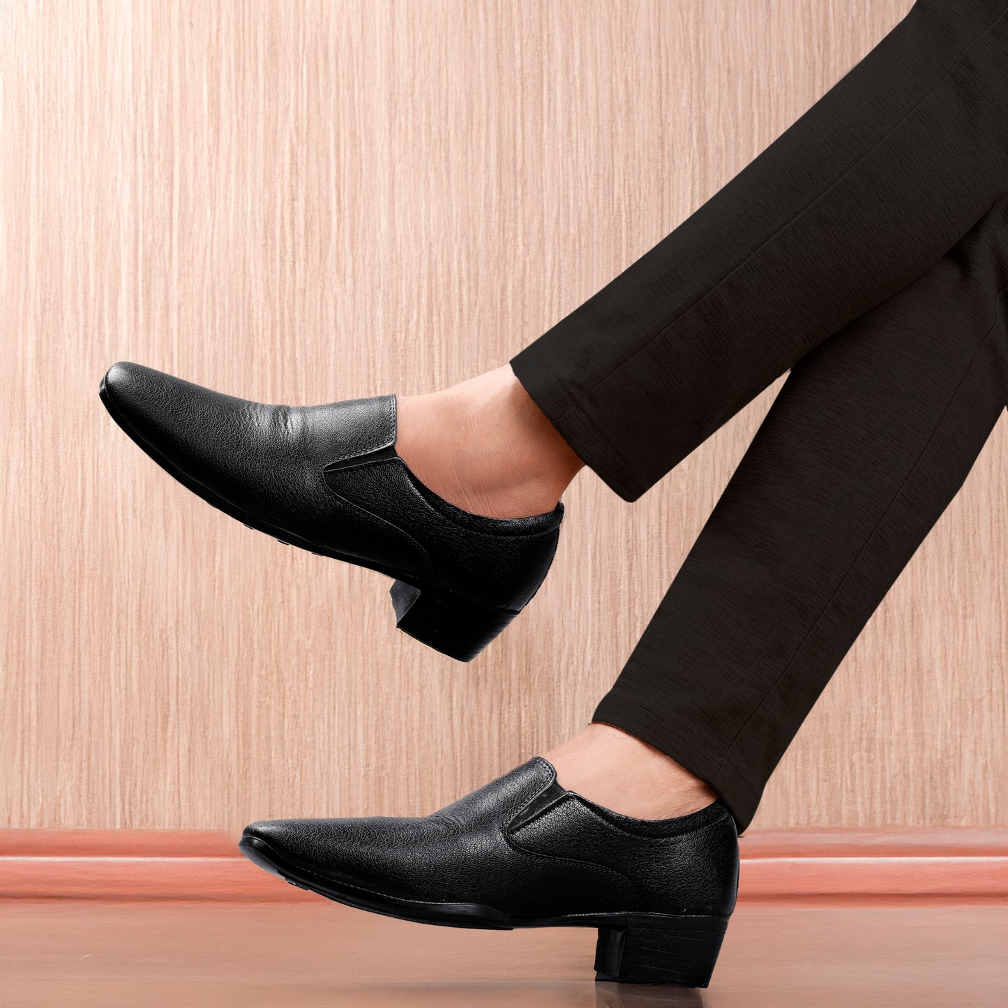 Bxxy's Height Increasing Elevator Slip-on Formal Shoes for Men