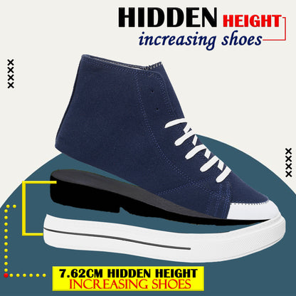 BXXY Premium Elevator Sneakers with 3 Inch Hidden Lift and Everyday Comfort