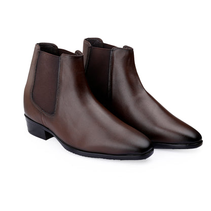 Height Boost Chelsea Boots for Men –3.5 Inch (9CM) Concealed Lift