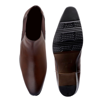 Chelsea Boots Brown – 3.5 inches (9CM)