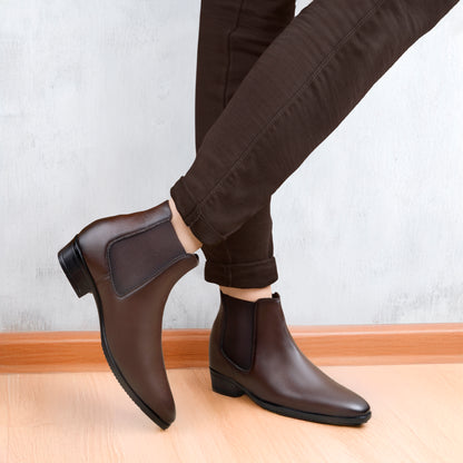 Height Boost Chelsea Boots for Men –3.5 Inch (9CM) Concealed Lift