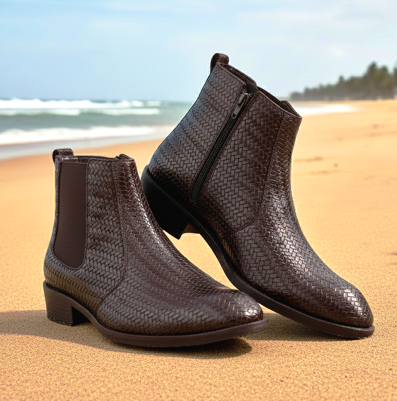 Height Increasing Chelsea Ankle Boots for Men
