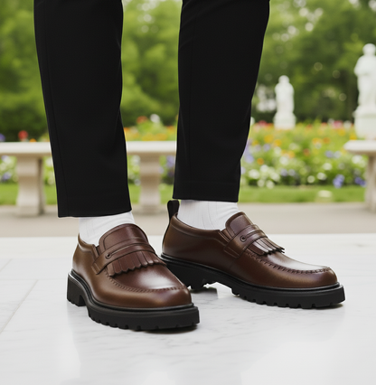 Everyday Black Formal Shoes – Comfortable Slip-On Style