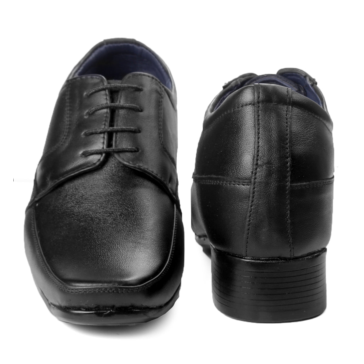 BXXY 9 cm (3.5 Inch) Hidden Height Increasing Office Wear Lace-Up Formal Shoes