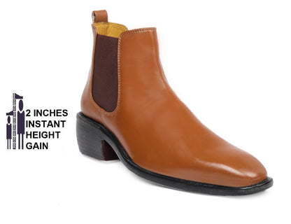 Men's 2 Inch Hidden Height Increasing Trendiest Boots