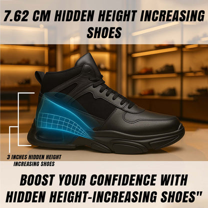 Men’s Hidden Height Shoes, 3 Inch Elevator Sneakers for Everyday Confidence
