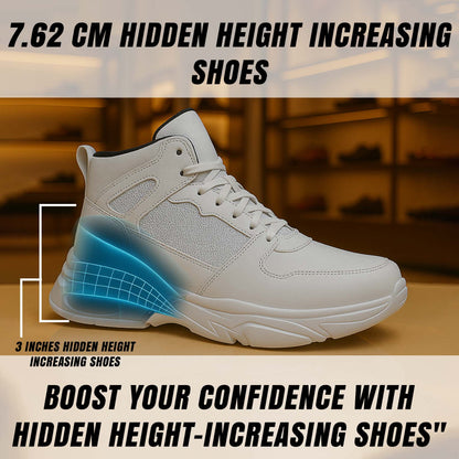 Men’s Hidden Height Shoes, 3 Inch Elevator Sneakers for Everyday Confidence