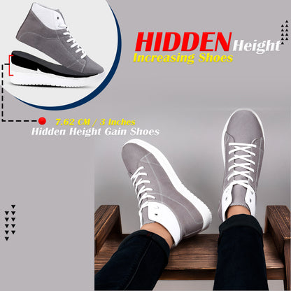 BXXY Mens Canvas High Top Sneakers Lightweight & Stylish