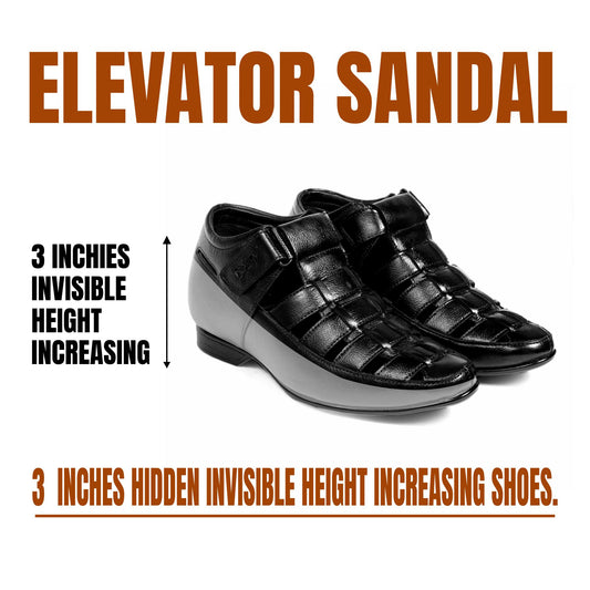 BXXY Men's 3 Inch Elevator Roman Sandals for All Occasions