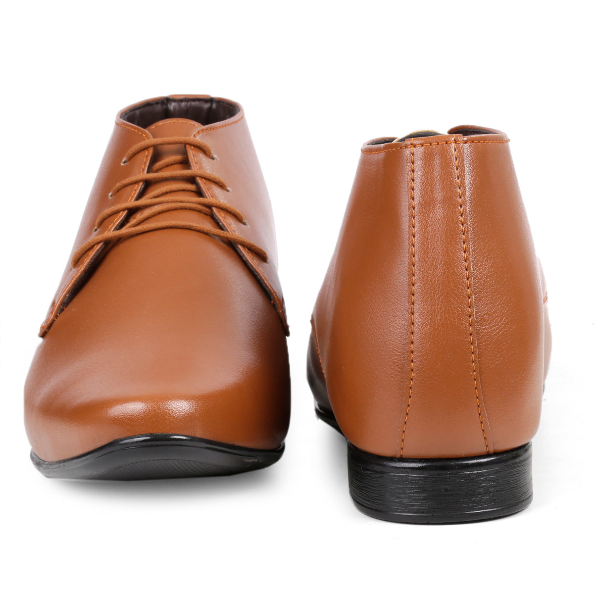 BXXY 9 cm (3.5 Inch) Hidden Height Increasing Lace-Up Derby Shoes