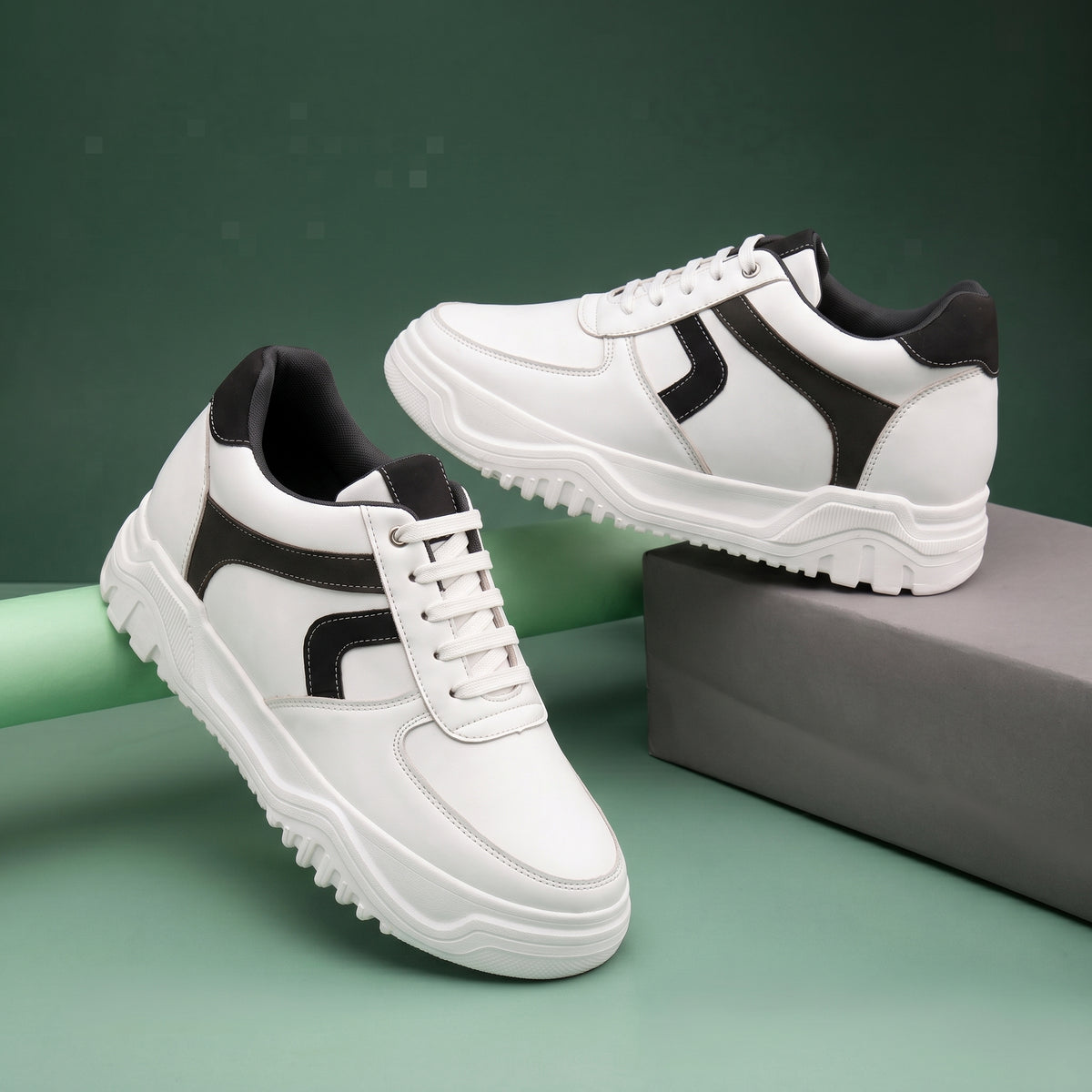 BXXY Fashion Elevator Sneakers for Men 9CM Height Boost with Everyday Comfort