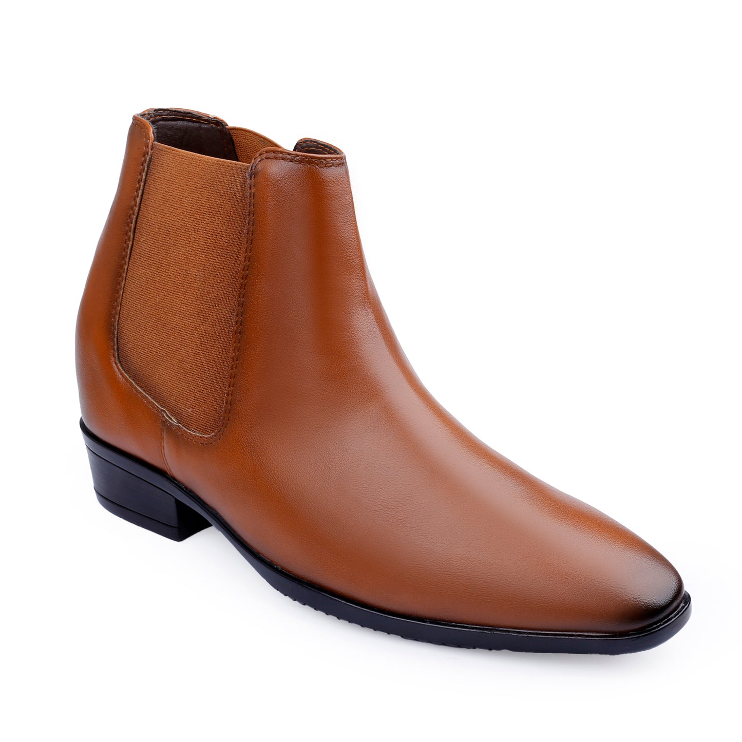 Men's Height Increasing Chelsea Boots – 3.5 Inch (9CM) Lift, Invisible Heel
