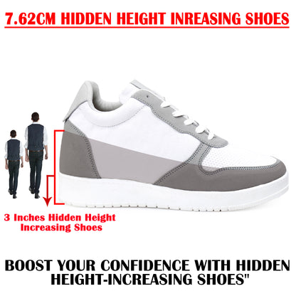 Men's 3 Inch Hidden Height Increasing Shoes
