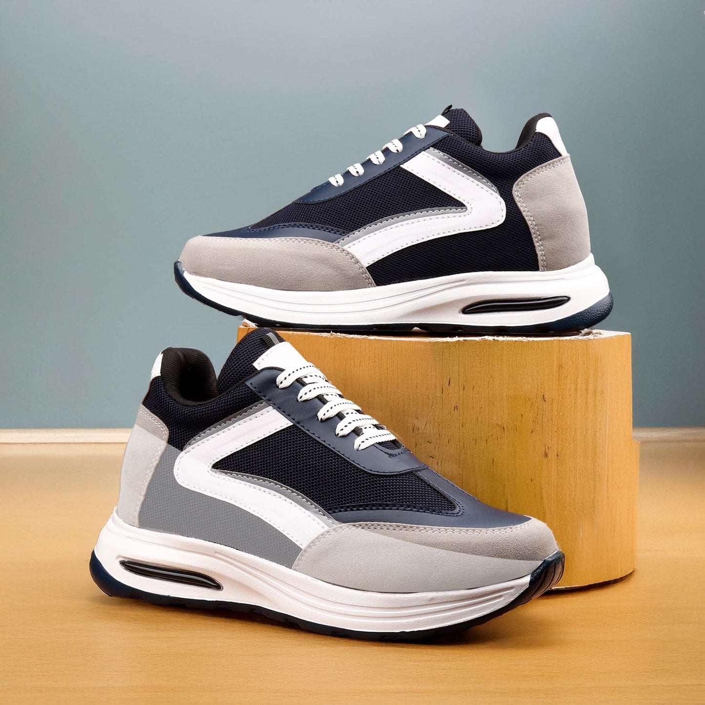 Bxxy Mens 9cm Height Increasing Sports Shoes Hidden Elevator Boost