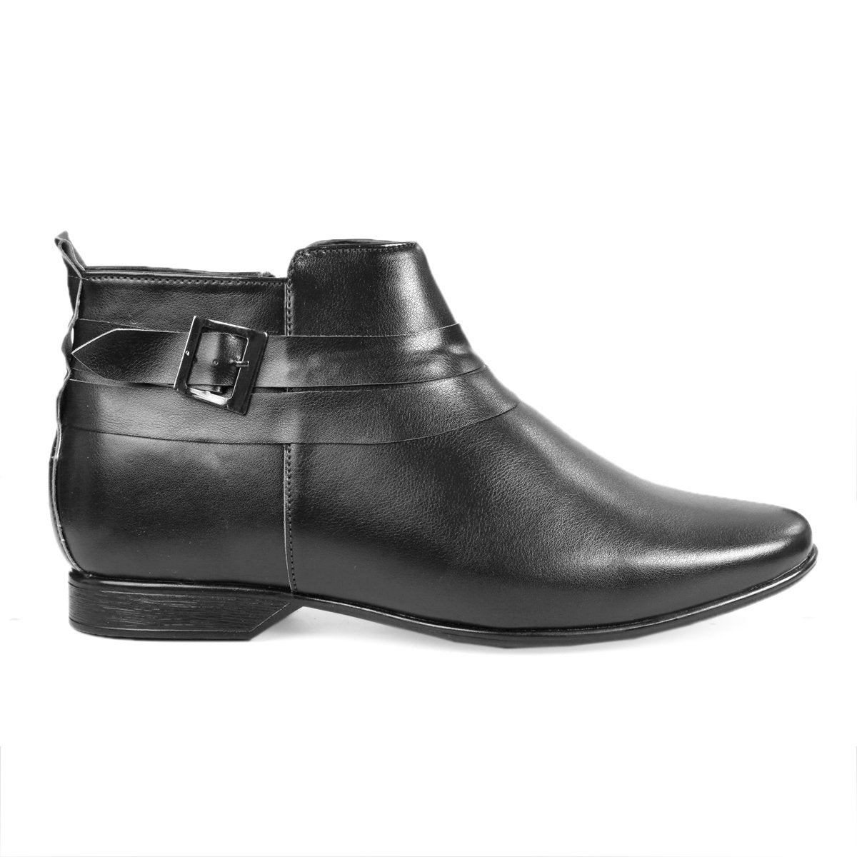 BXXY 3.5 Inch Height Increasing Formal and Casual Pu Leather Derby Boots for All Ocassions