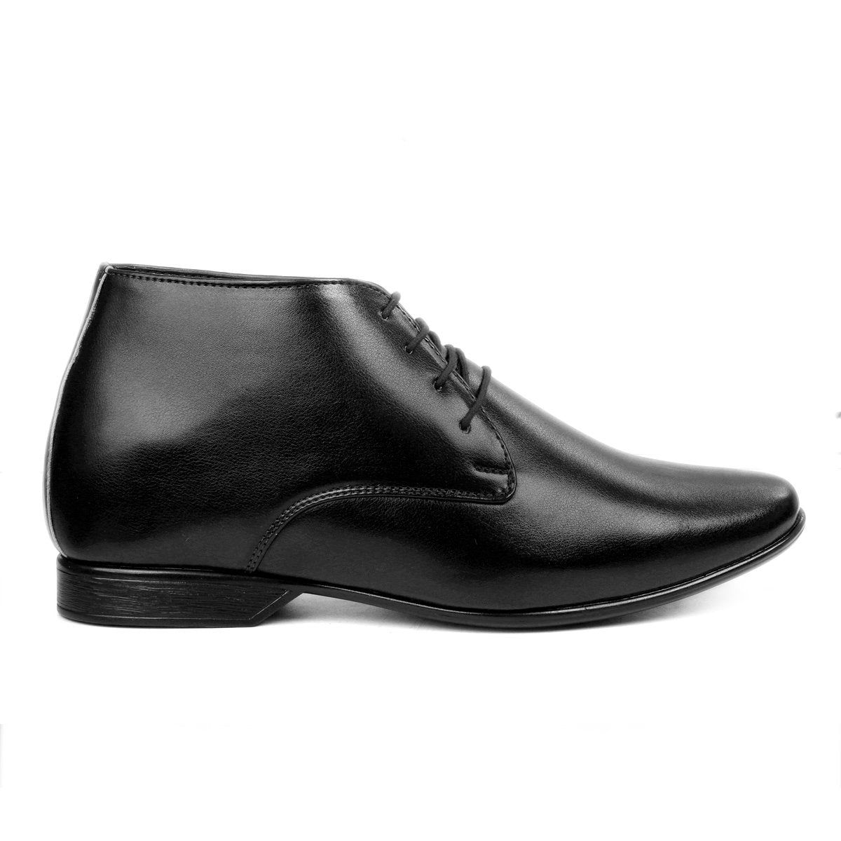 BXXY 9 cm (3.5 Inch) Hidden Height Increasing Formal and Casual Pu Leather Derby Boots for All Occasions