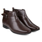 BXXY 3.5 Inch Height Increasing Formal and Casual Pu Leather Derby Boots for All Ocassions