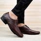 Men/s Formal Derby Faux Upper Office Wear Lace Up Black Shoes