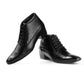 Men's Height Increasing Derby Faux Leather Formal Wear Boots