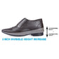 3 Inch Height Increasing Formal Faux Leather Brogue Oxford Shoes