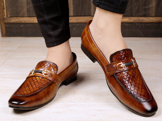 Men's Faux Leather Casual Mocassins Slip-on Shoes