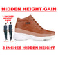 Men's 3 Inch Hidden Height Increasing Casual Outdoor Sneakers Boot in Eva Sole