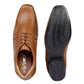 BXXY Men's 3 Inches Hidden Height Increasing Faux Leather Formal Derby Lace-up Elevator Shoes