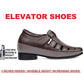 Men's All New 3 Inch Hidden Height Increasing Office Wear Elevator Roman Sandals